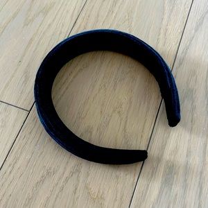 Anthropologie Black Velvet Headband